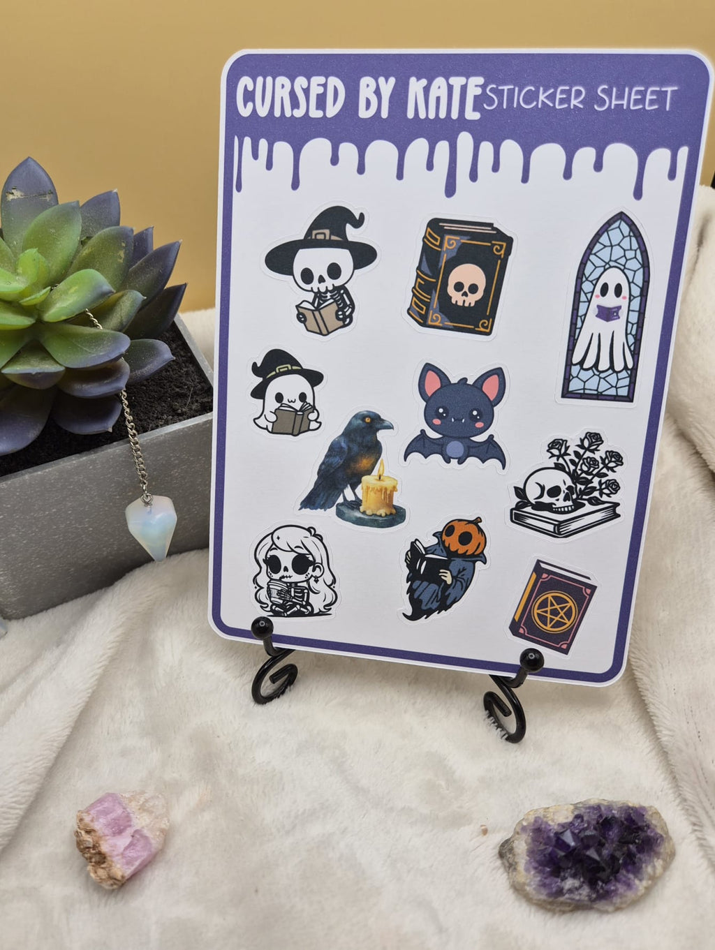 ''Cute Spooky Sticker Sheets'' – Ghosts, Skeletons & Witchy Reads
