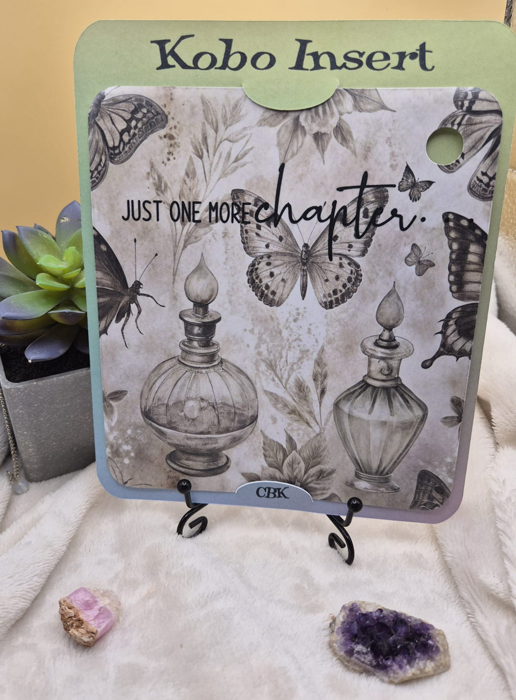 “Chapter’s End Botanica” E-reader Insert