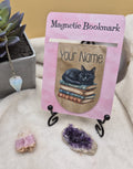 Personalised Magnetic Bookmark – Custom Name Cat Bookmark