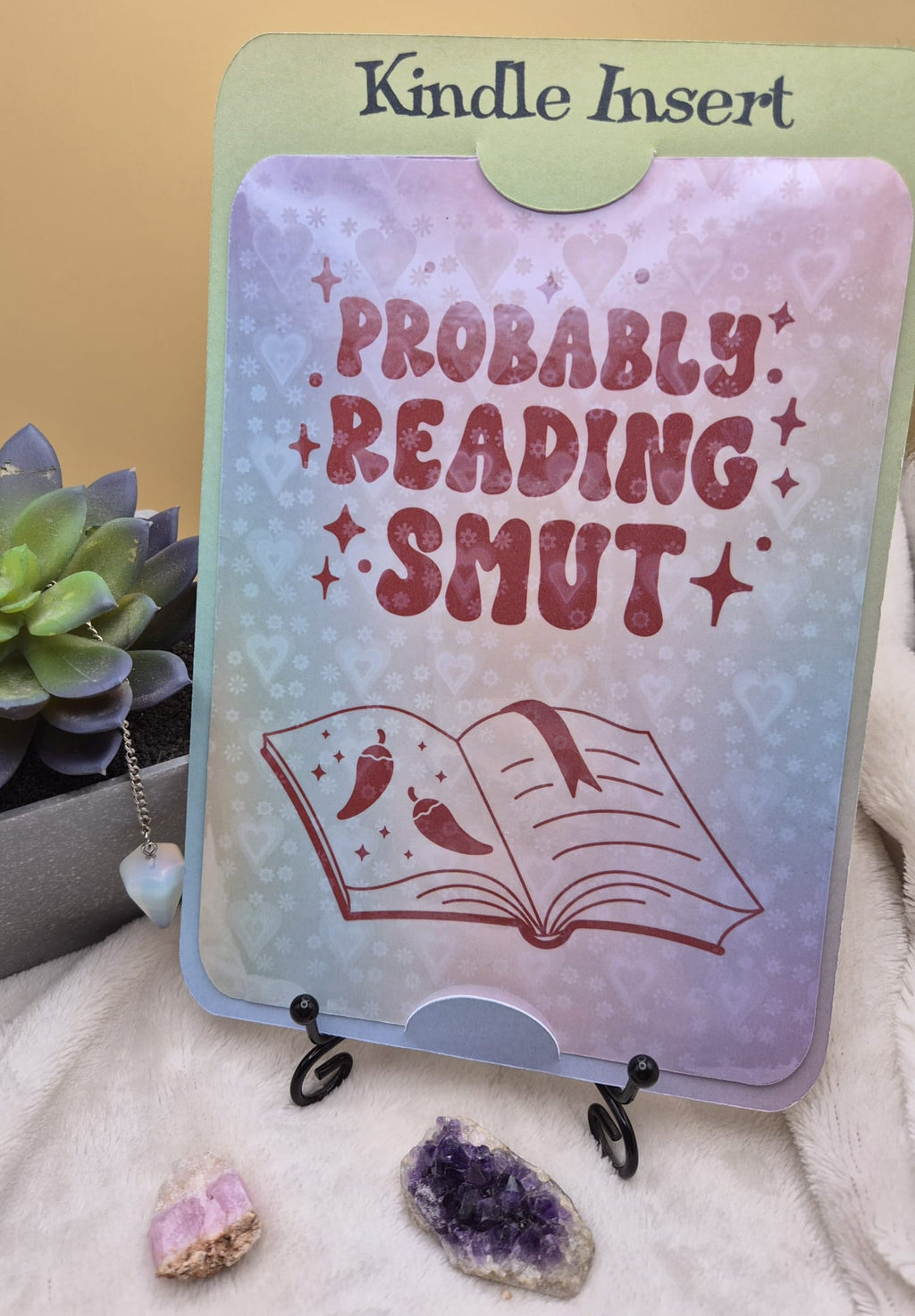 “Probably Reading Smut” E-Reader Insert – Spicy Romance Edition