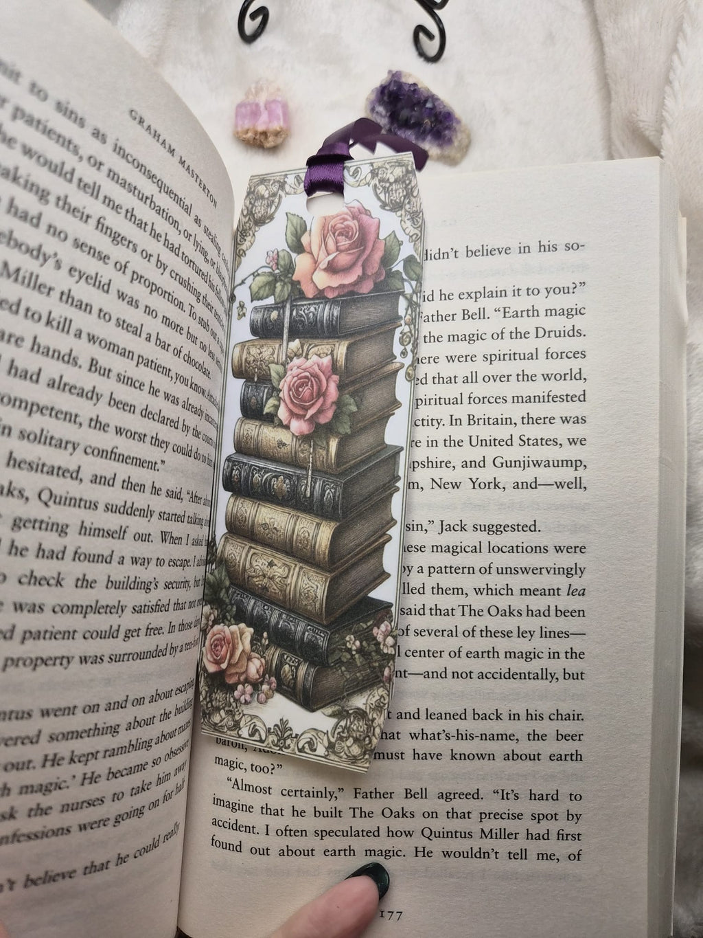 “Victorian Library Rose” Bookmark