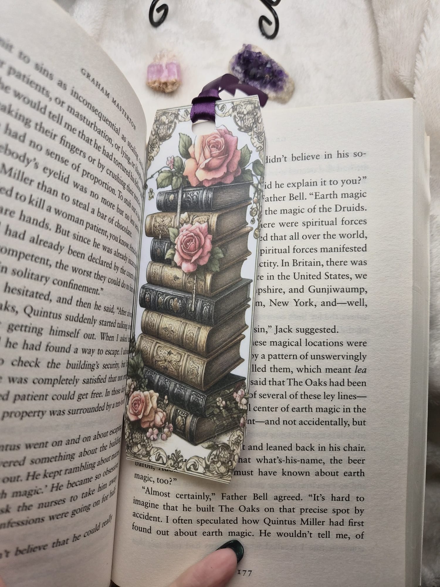 “Victorian Library Rose” Bookmark