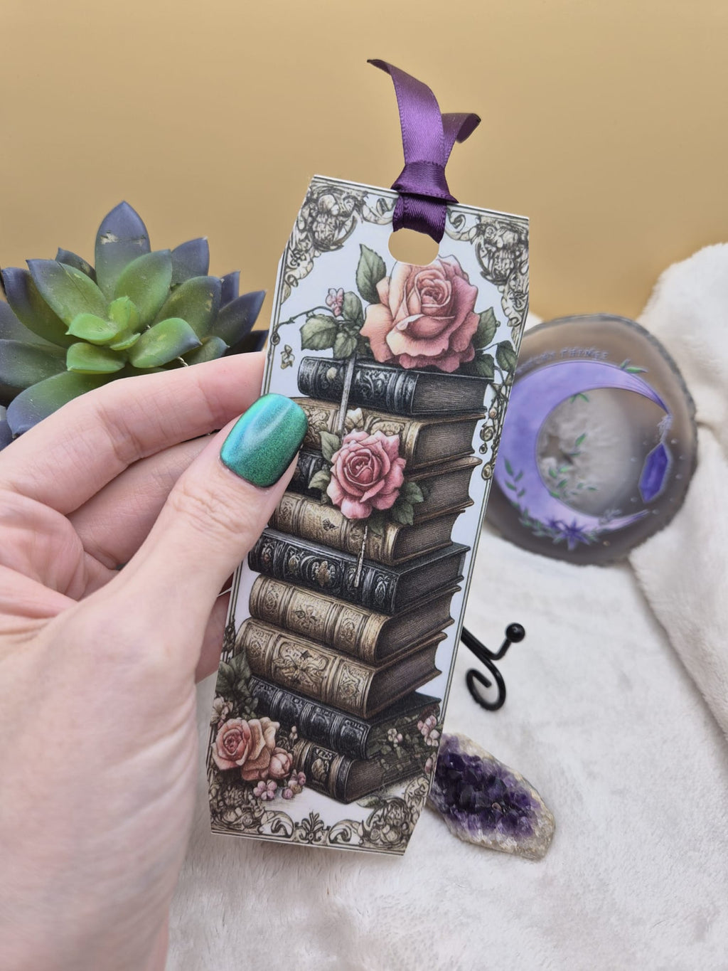“Victorian Library Rose” Bookmark