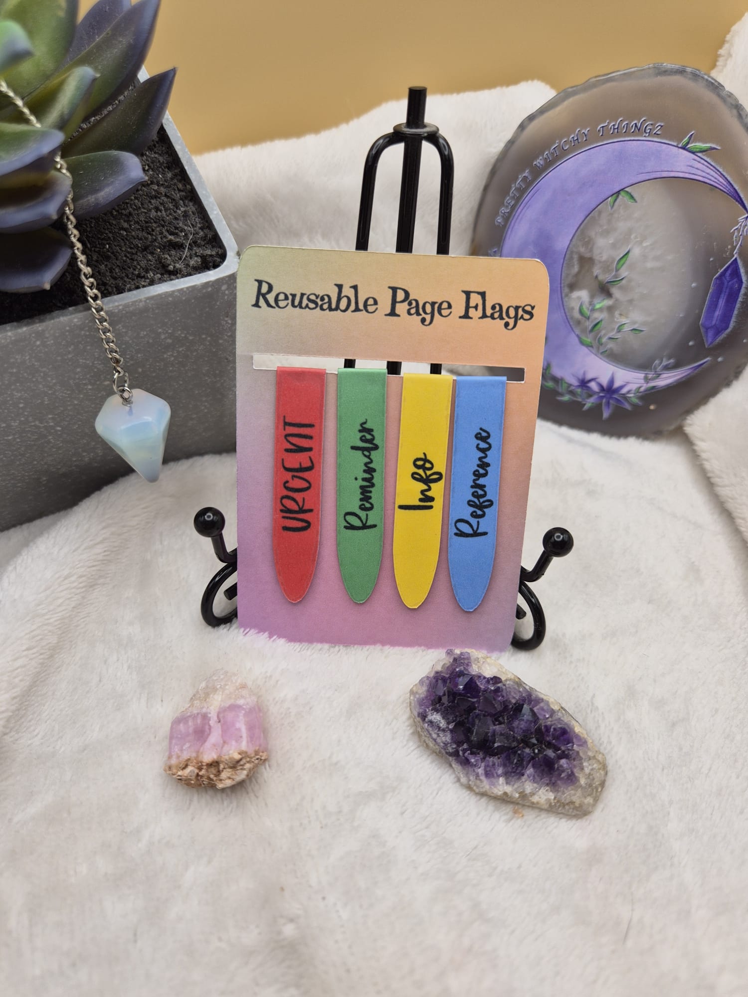 Reusable Page Flags Set – Magnetic Book Tabs