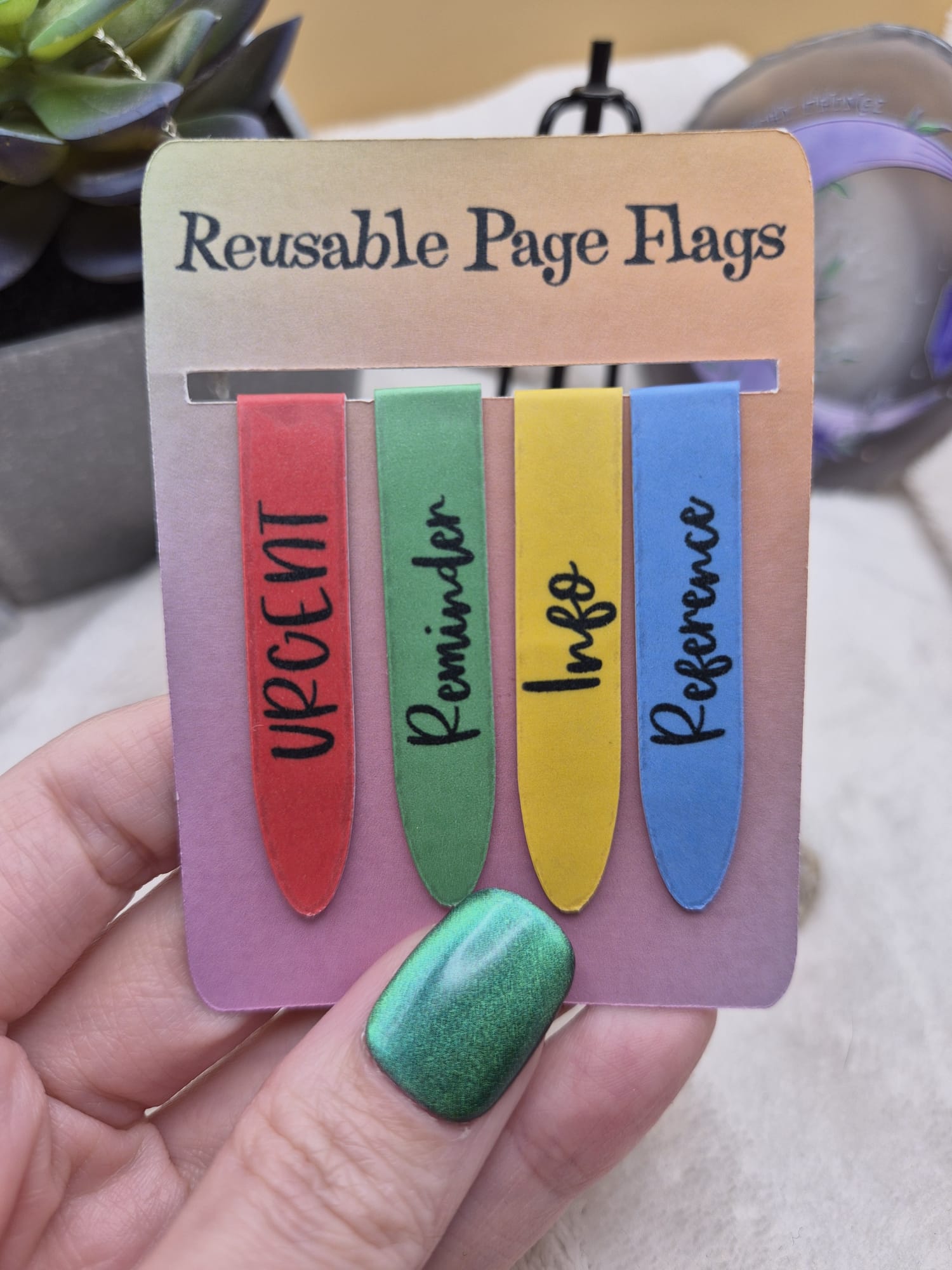 Reusable Page Flags Set – Magnetic Book Tabs