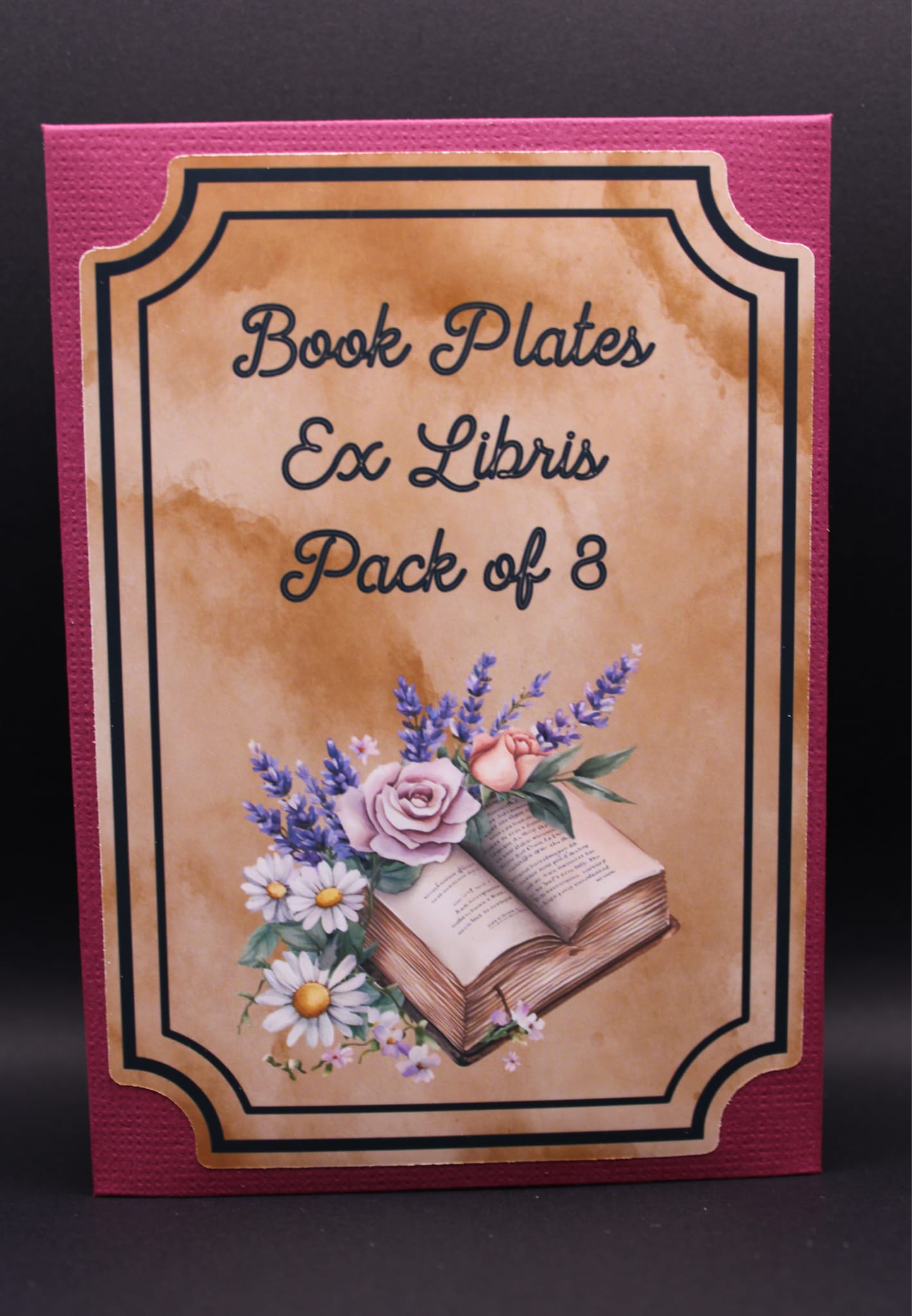 Vintage Book Plates – Ex Libris Book Labels Pack of 8