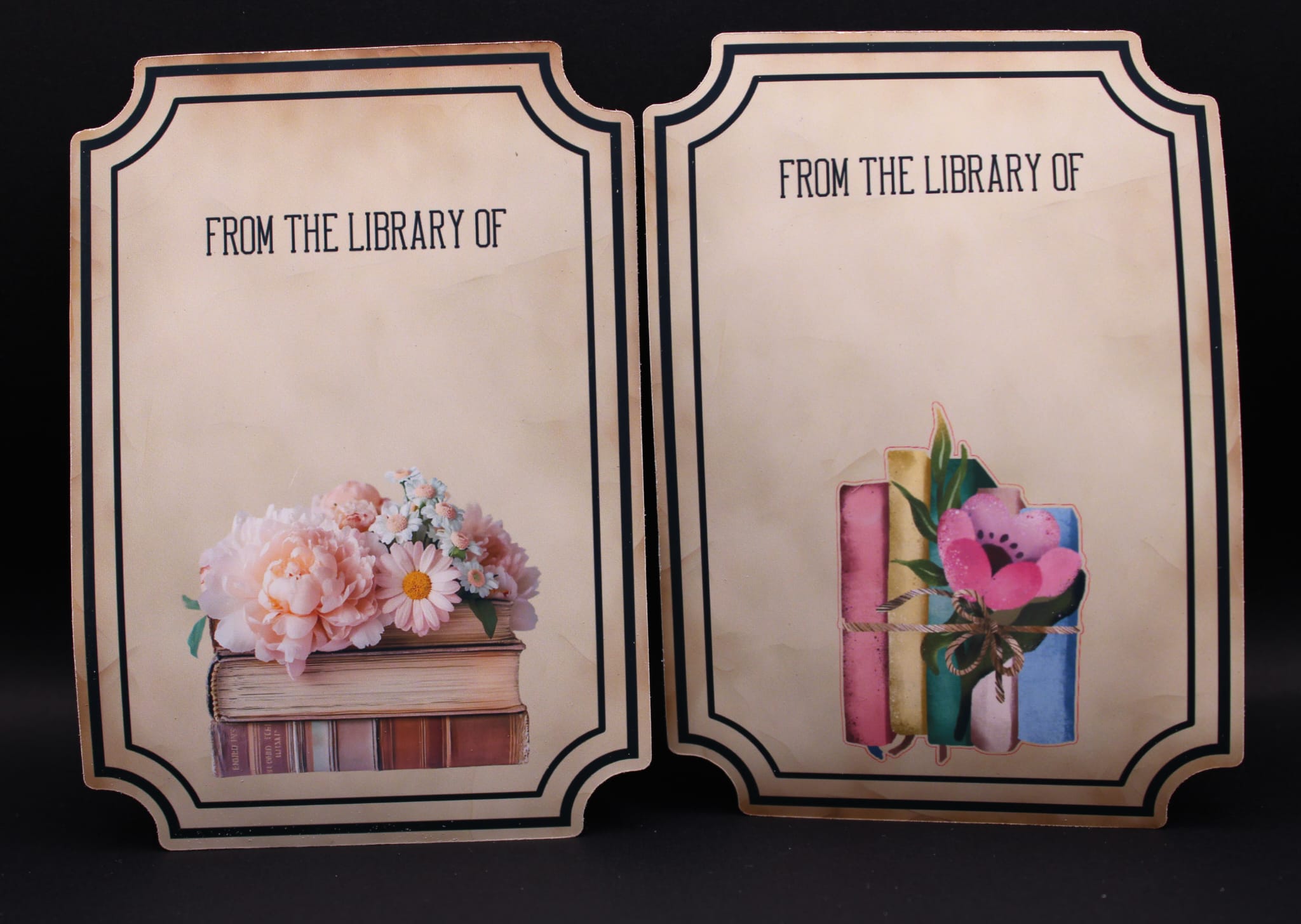 Vintage Book Plates – Ex Libris Book Labels Pack of 8