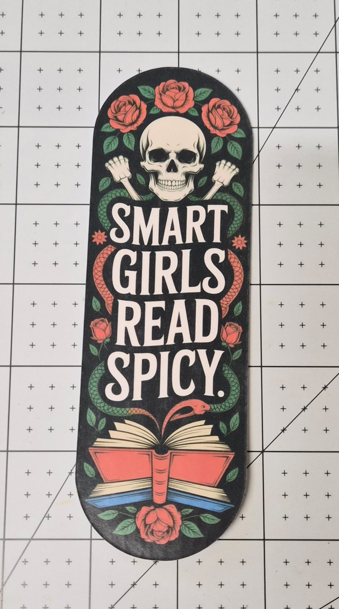 Dark Humour Bookmarks | Gothic Skull & Snake Bookmarks | Spicy Reader Bookmark | Funny Sweary Book Lover Gift