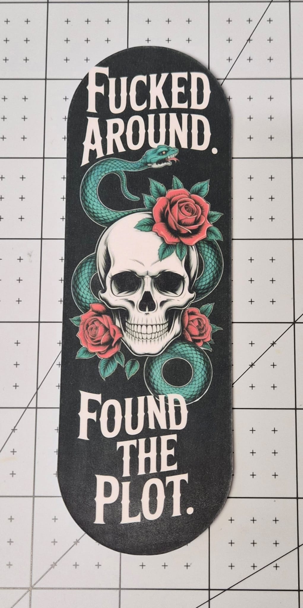 Dark Humour Bookmarks | Gothic Skull & Snake Bookmarks | Spicy Reader Bookmark | Funny Sweary Book Lover Gift