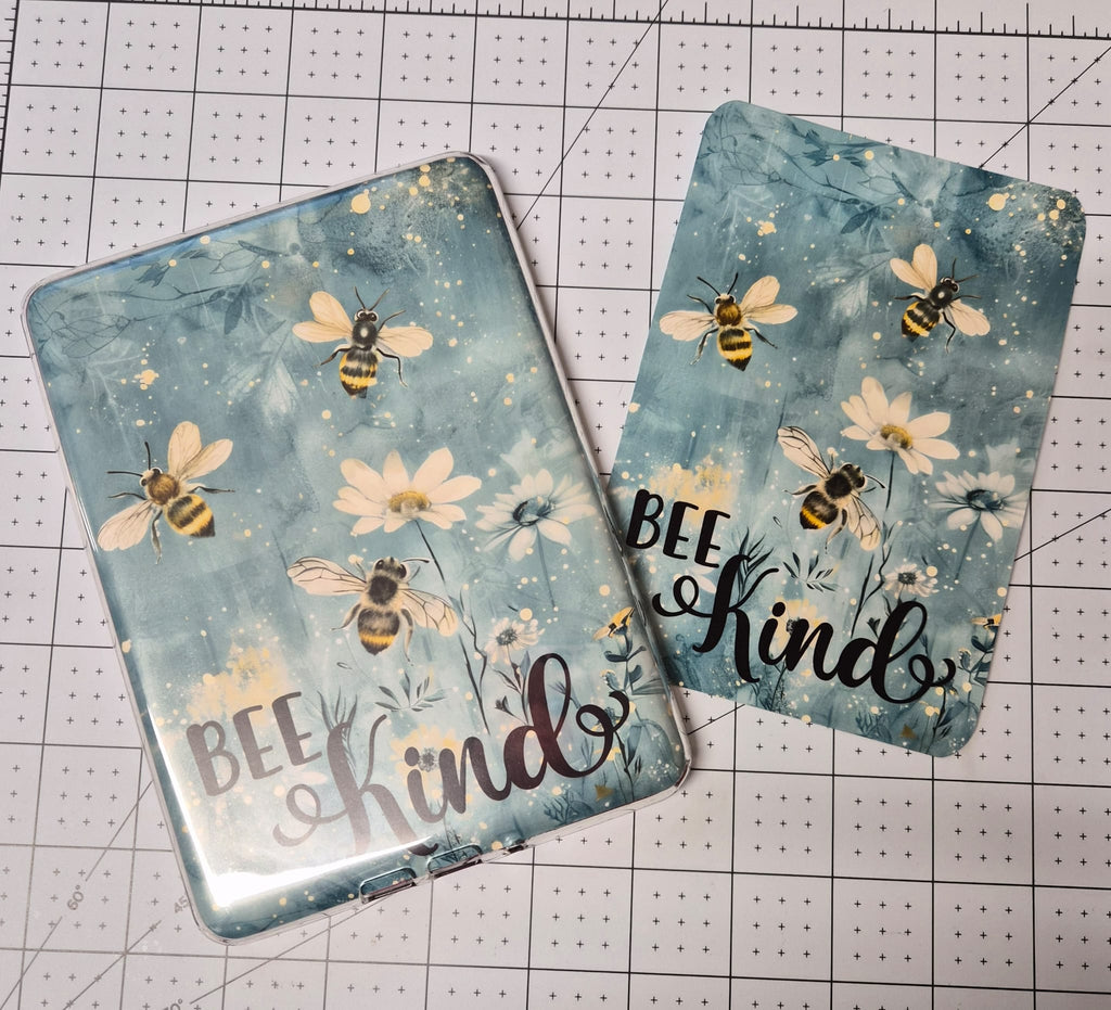 Bee Kind E-Reader Insert | Floral Bee Kindle Insert | Cute Bookish Ereader Aesthetic | Bee Lover Gift